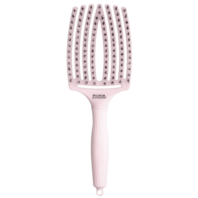 Щетка для волос Olivia Garden Fingerbrush Care Iconic Boar&Nylon Pastel Pink Large (ID2270) от компании ИРИС