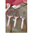 Щетка для волос Olivia Garden Fingerbrush Care Iconic Boar&Nylon Pastel Pink Large (ID2270)