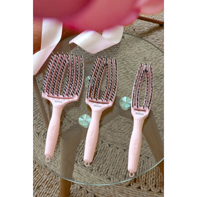 Щетка для волос Olivia Garden Fingerbrush Care Iconic Boar&Nylon Pastel Pink Large (ID2270) от компании ИРИС