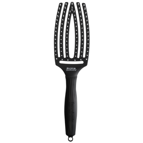 Olivia Garden Fingerbrush Care Iconic Nylon Bristles Black M (ID1393)
