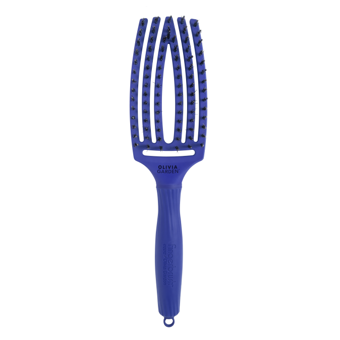 Щетка Olivia Garden Fingerbrush Care Iconic Boar&Nylon Blue Jeans - Лимитированная серия On the road again от компании ИРИС