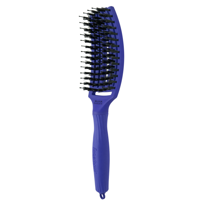 Щетка Olivia Garden Fingerbrush Care Iconic Boar&Nylon Blue Jeans - Лимитированная серия On the road again от компании ИРИС