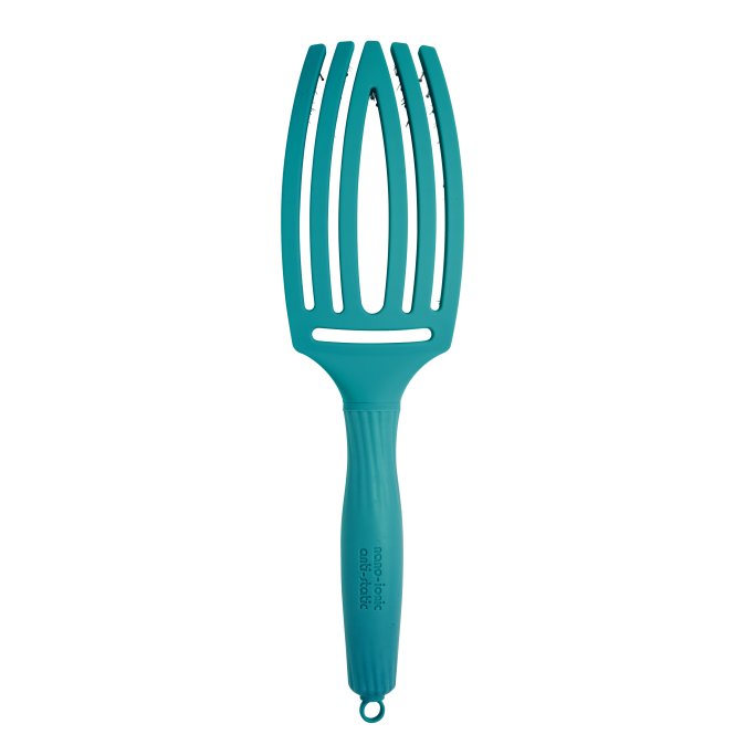 Щітка Olivia Garden Fingerbrush Care Iconic Boar&Nylon Blue Lagoon 