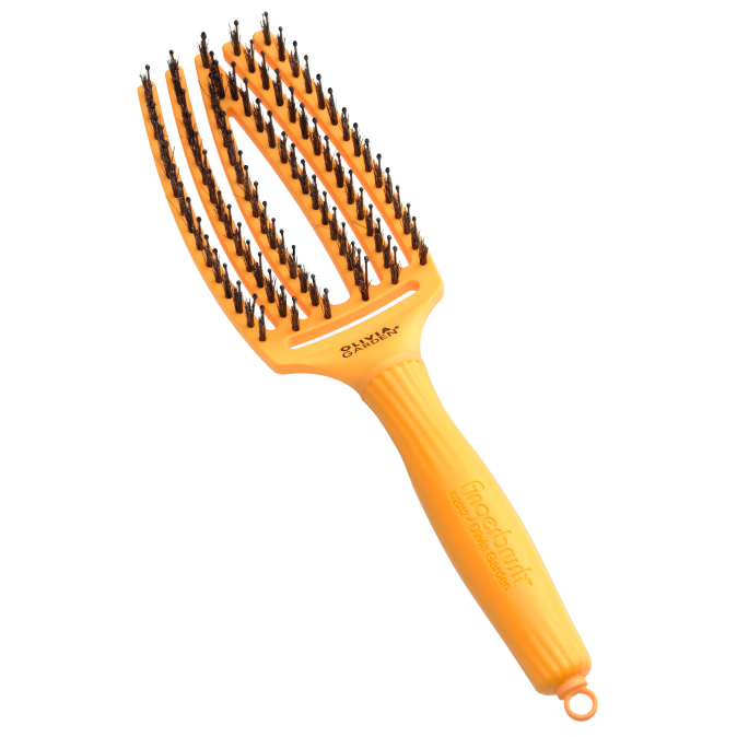 Щетка Fingerbrush Care Iconic Boar&Nylon Yellow Sunshine от компании ИРИС