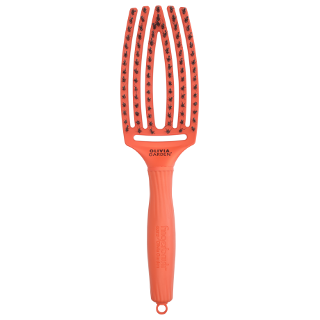 Щітка Olivia Garden Fingerbrush Care Iconic Boar&Nylon Orange Dream