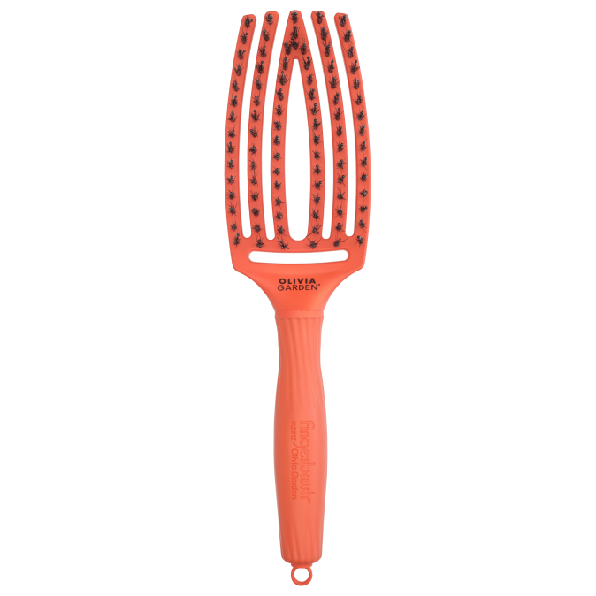 Щітка Olivia Garden Fingerbrush Care Iconic Boar&Nylon Orange Dream от компании ИРИС