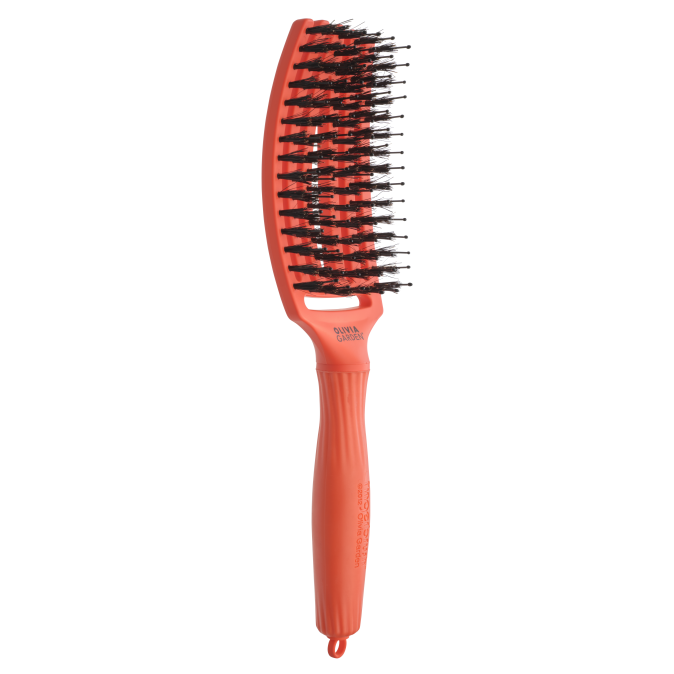 Щітка Olivia Garden Fingerbrush Care Iconic Boar&Nylon Orange Dream от компании ИРИС