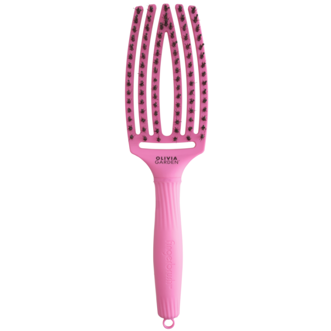 Щітка для волосся FINGERBRUSH Boar&Nylon ThinkPink 2024 Bubble Pink ID1844 
