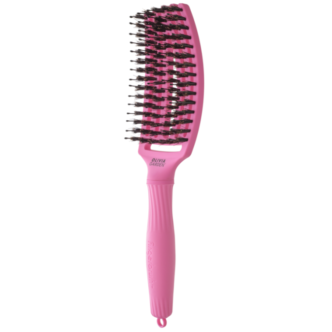 Щітка для волосся FINGERBRUSH Boar&Nylon ThinkPink 2024 Bubble Pink ID1844 