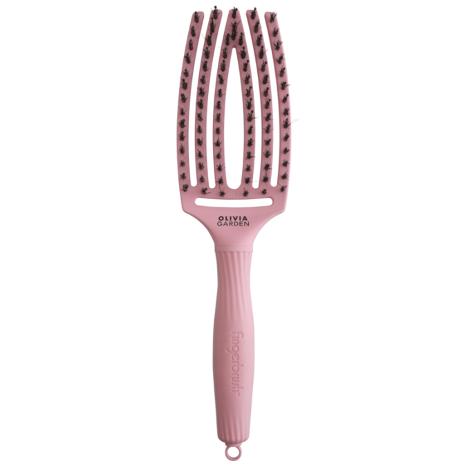 Щітка для волосся FINGERBRUSH Boar&Nylon ThinkPink 2024 Soft Pink ID1845 