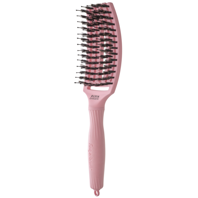 Щітка для волосся FINGERBRUSH Boar&Nylon ThinkPink 2024 Soft Pink ID1845 