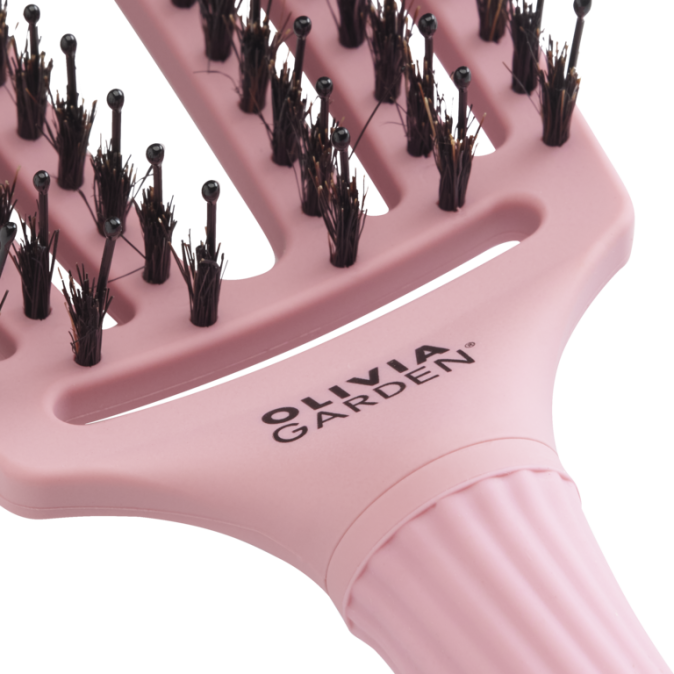 Щітка для волосся FINGERBRUSH Boar&Nylon ThinkPink 2024 Soft Pink ID1845 