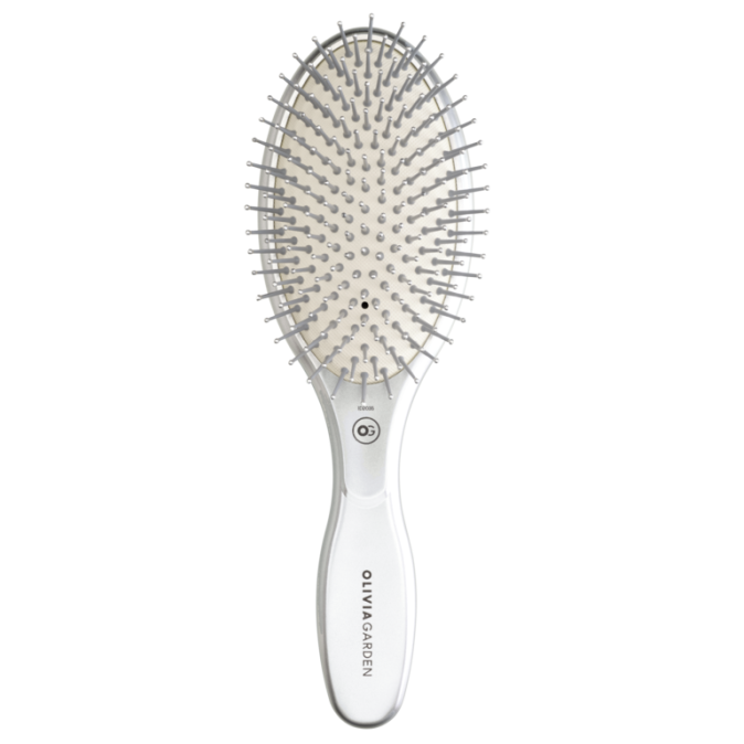 Щiтка EXPERT CARE OVAL Nylon Bristles Silver (масажна) 