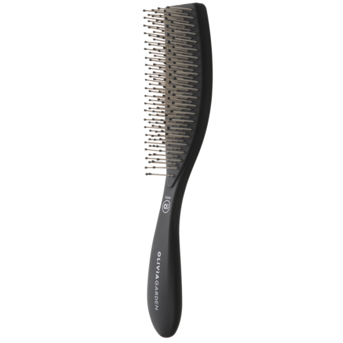 Щетка для волос Olivia Garden ESSENTIAL STYLE WET Thick Hair Memory Flex Bristles Matt Black (ID2087) от компании ИРИС