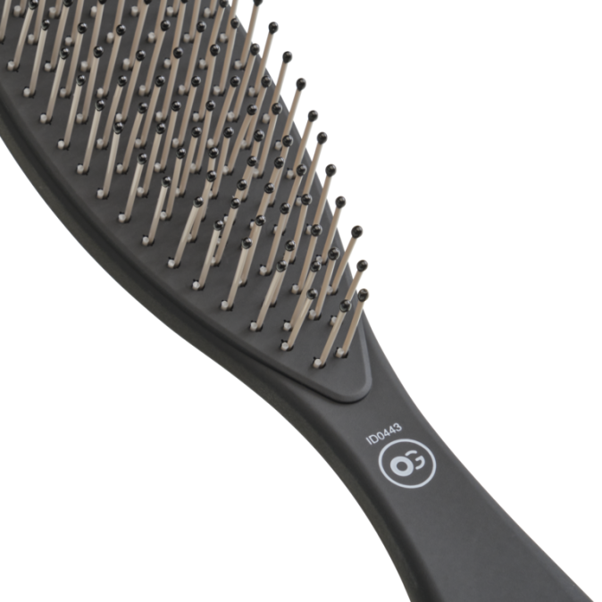 Щетка для волос Olivia Garden ESSENTIAL STYLE WET Thick Hair Memory Flex Bristles Matt Black (ID2087) от компании ИРИС