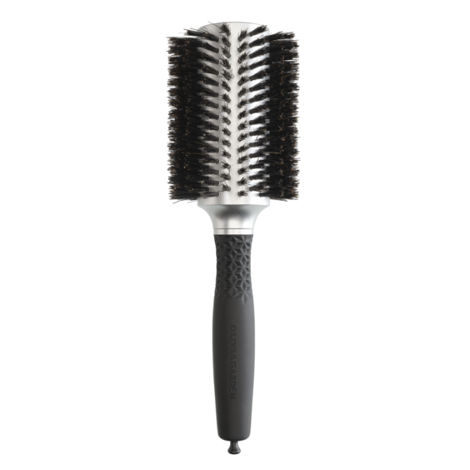 Брашинг Olivia Garden Essential Blowout Soft Boar Bristles Silver 40 мм (ID2113) от компании ИРИС