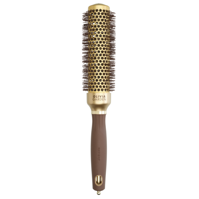 Брашинг Olivia Garden Expert Blowout Speed Wavy Bristles Gold & Brown d.35 от компании ИРИС