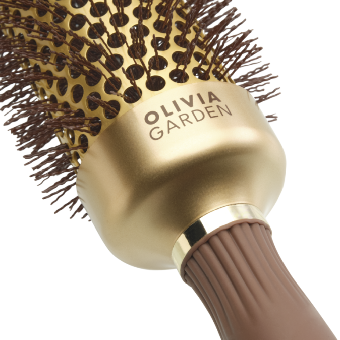 Брашинг Olivia Garden Expert Blowout Speed Wavy Bristles Gold & Brown d.35 от компании ИРИС