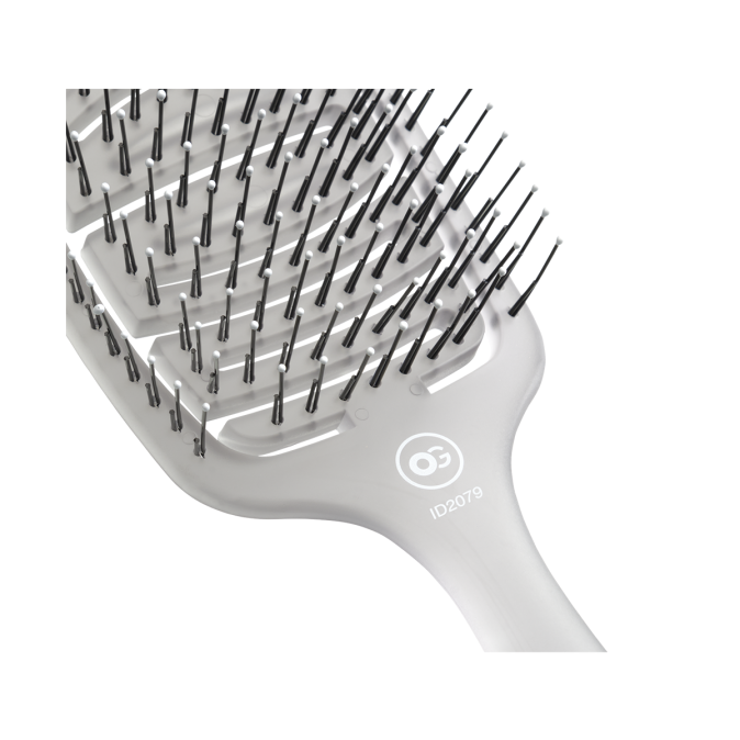 Щітка для укладання Olivia Garden Essential Care Flex Medium Hair Bristles Ice Grey (ID2079) 