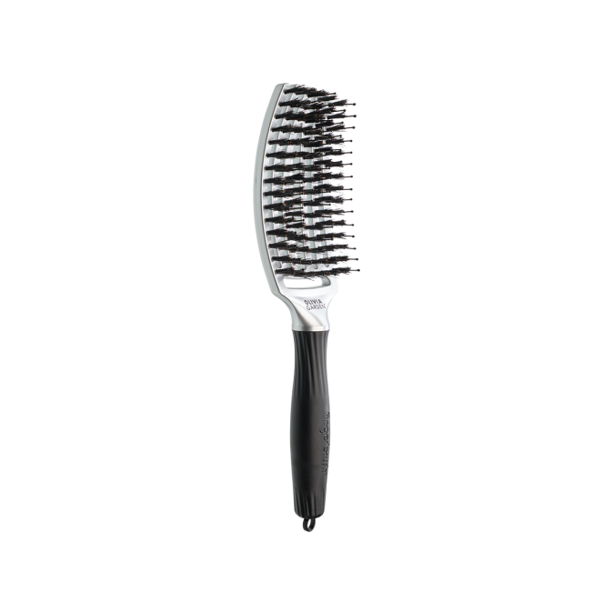 Щітка для укладання Olivia Garden FingerBrush Trinity Silver (ID1690) 