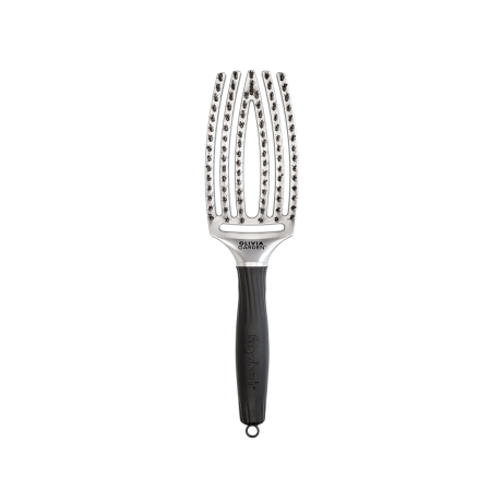 Щітка для укладання Olivia Garden FingerBrush Trinity Silver (ID1690)