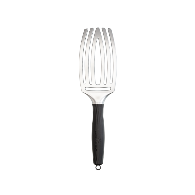 Щітка для укладання Olivia Garden FingerBrush Trinity Silver (ID1690) 