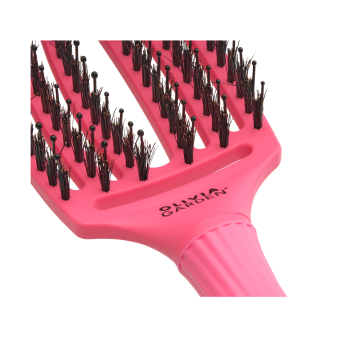 Щітка для укладання Olivia Garden Finger Brush Combo Medium Hot Pink (ID1200) 