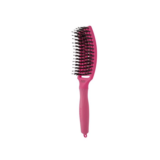 Щітка для укладання Olivia Garden Finger Brush Combo Medium Hot Pink (ID1200) 