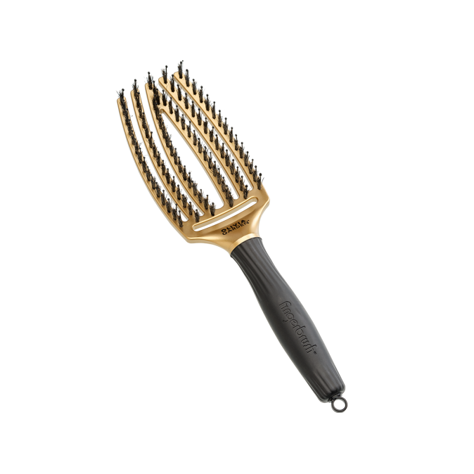 Щітка для укладання Olivia Garden FingerBrush Trinity Gold (ID1688) 