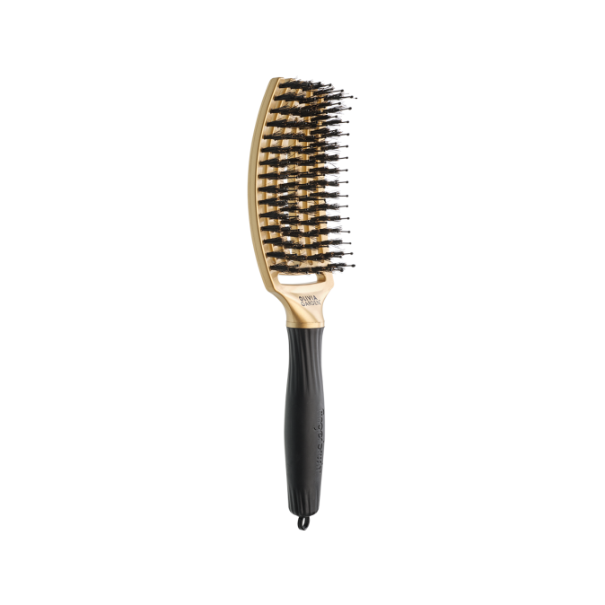 Щітка для укладання Olivia Garden FingerBrush Trinity Gold (ID1688) 