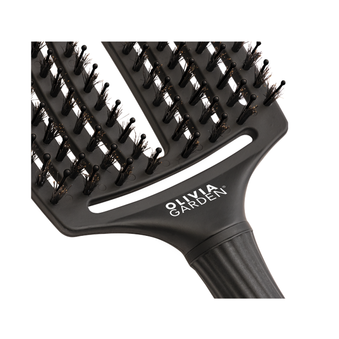 Щітка для волосся Olivia Garden Fingerbrush Combo Large Full Black (ID1731) 