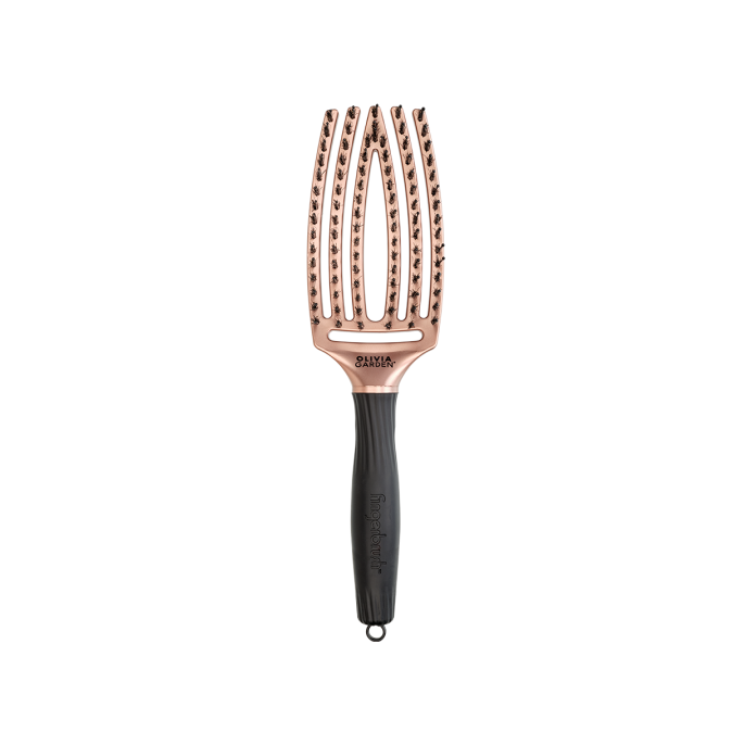 Щітка для укладання Olivia Garden FingerBrush Trinity Bronze (ID1689) 
