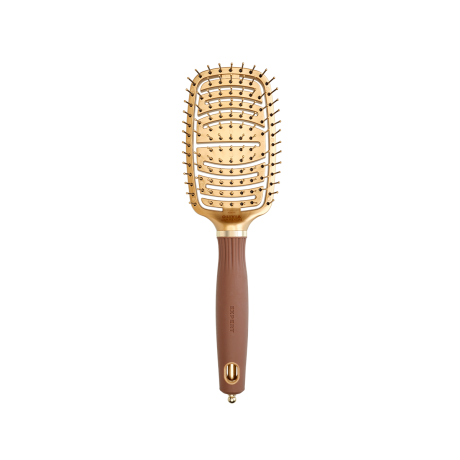 Щітка для волосся Olivia Garden Expert Care Flex Nylon Bristles Gold&Brown (ID2072) 