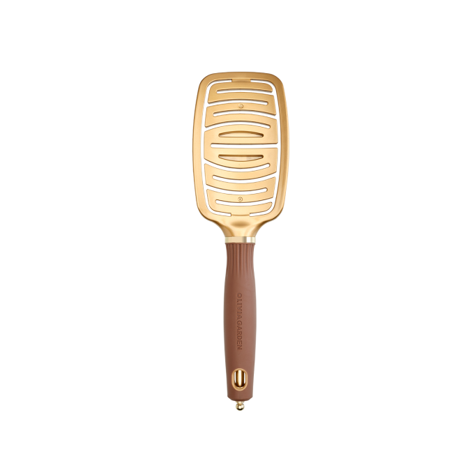 Щітка для волосся Olivia Garden Expert Care Flex Nylon Bristles Gold&Brown (ID2072) 