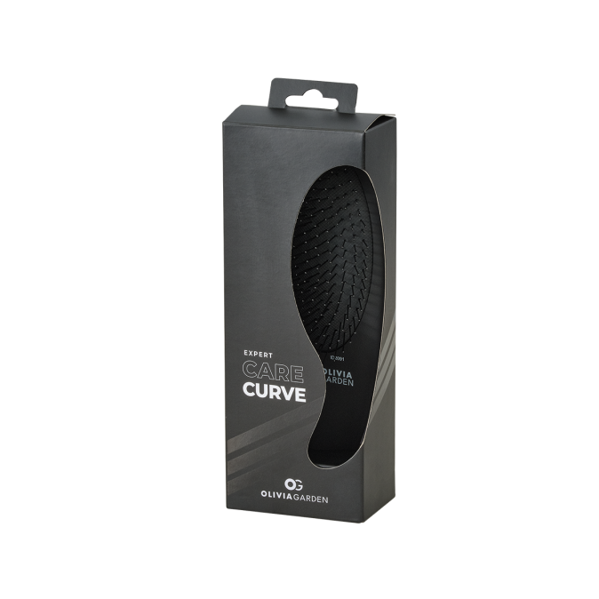 Щітка для волосся Olivia Garden Expert Curve Nylon Bristles Matt Black (ID2091) 