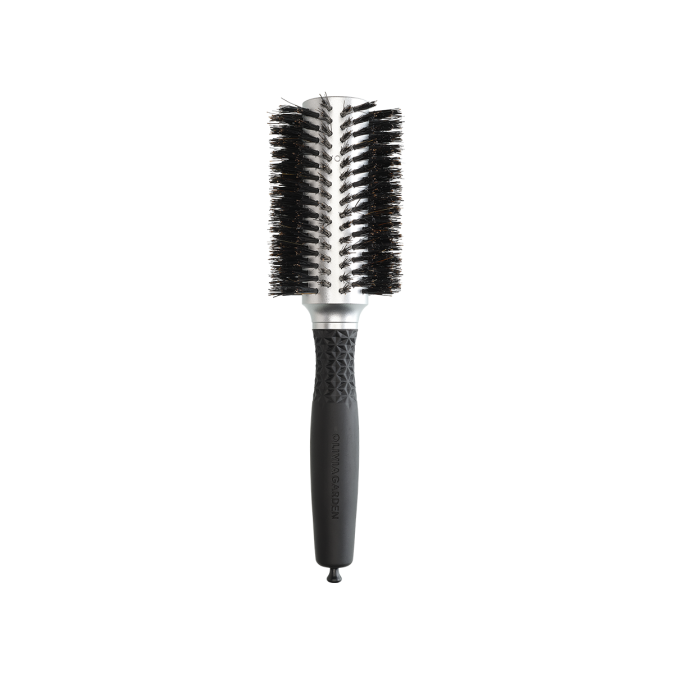 Брашинг Olivia Garden Essential Blowout Soft Boar Bristles Silver 33 мм (ID2112) от компании ИРИС
