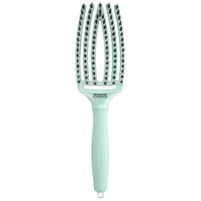 Olivia Garden Fingerbrush Iconic Boar & Nylon Arctic Teal ID1862 