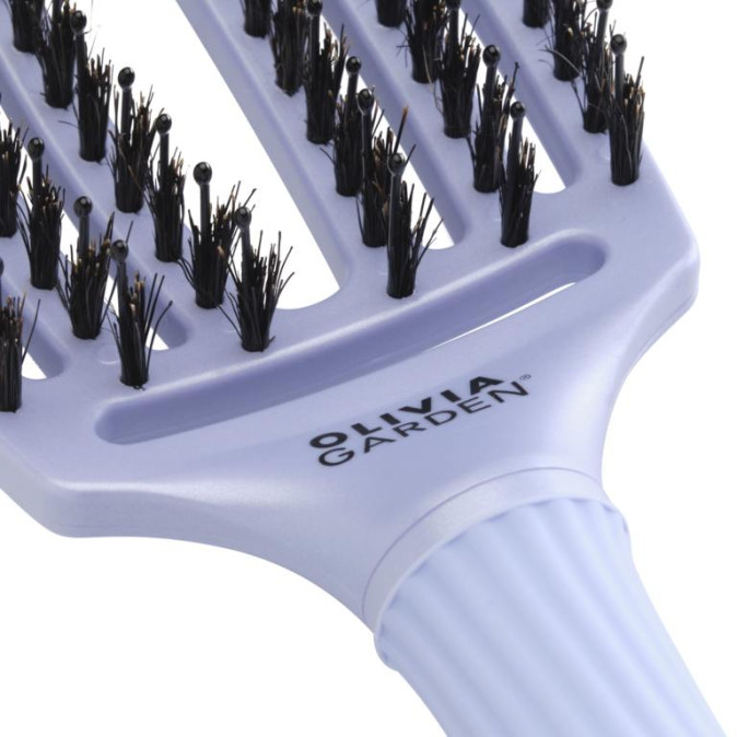 Olivia Garden Fingerbrush Care Iconic Boar & Nylon Polar Blue ID1865 