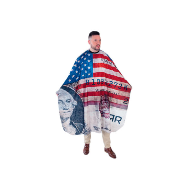Пенюар Eurostil RAGNAR Barber Line Dolar American Flag (07521) от компании ИРИС