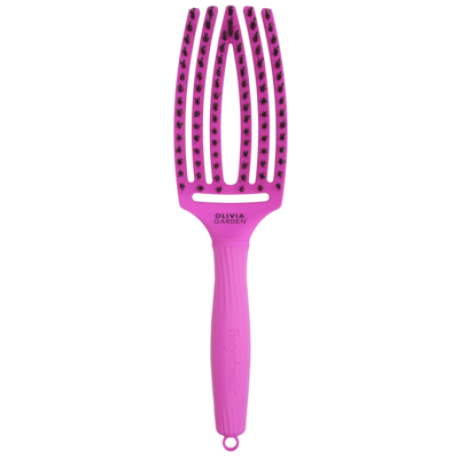 Щетка Olivia Garden fingerbrush boar&nylon thinkpink 2023 neon purple