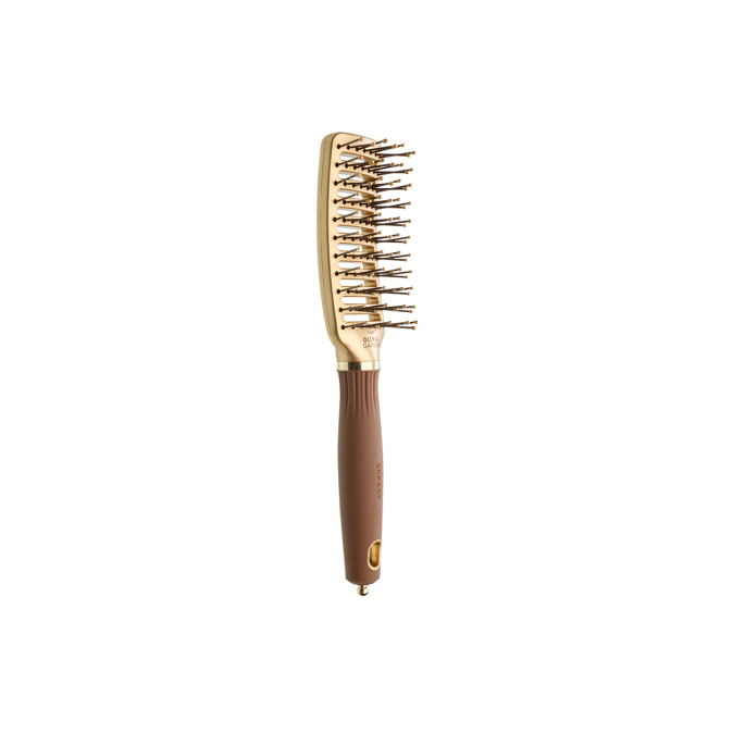 Щітка для волосся Olivia Garden EXPERT STYLE VENT Nylon Bristles Gold & Brown (ID2075) 