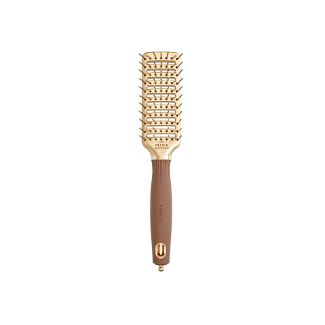 Щетка для волос Olivia Garden EXPERT STYLE VENT Nylon Bristles Gold & Brown (ID2075)