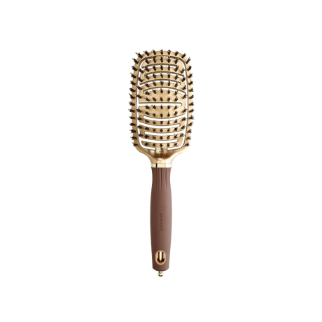 Щітка для волосся Olivia Garden EXPERT CARE FLEX Boar & Nylon Bristles Gold & Brown (ID2071)