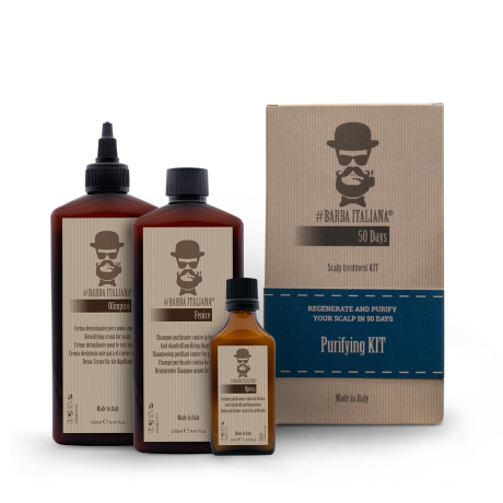   Purifying Kit 50 days Набор трихологической косметики против перхоти #Barba Italiana