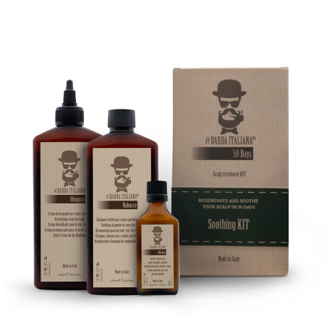 Soothing Kit 50 days Набор трихологической косметики для чувствительной кожи головы #Barba Italiana 