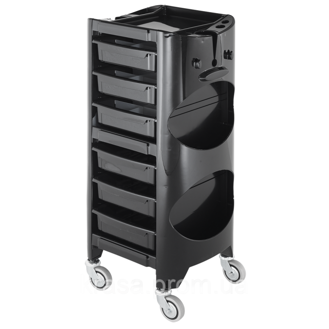 Тележка парикмахерская AGV SWING 3 черная, Уценка категория 2 от компании ИРИС