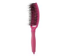 Професійна щітка для розплутування волосся Olivia Garden Fingerbrush Care Iconic Boar & Nylon Hot Pink M (арт. ID1200 / PR-FB1PC-BLUSH-HP)