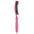 Професійна щітка для розплутування волосся Olivia Garden Fingerbrush Care Iconic Boar & Nylon Hot Pink M (арт. ID1200 / PR-FB1PC-BLUSH-HP)