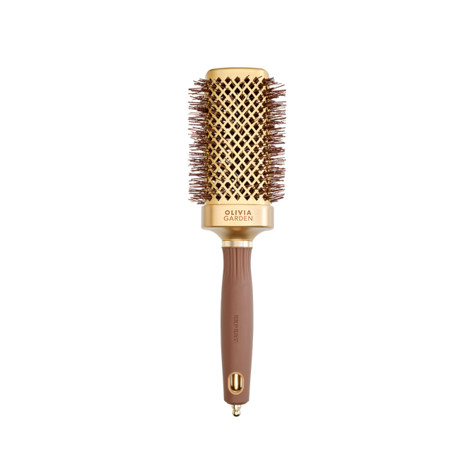 Браш Olivia Garden EXPERT BLOWOUT STRAIGHT Wavy Bristles Gold & Brown 50 (ID2060) 