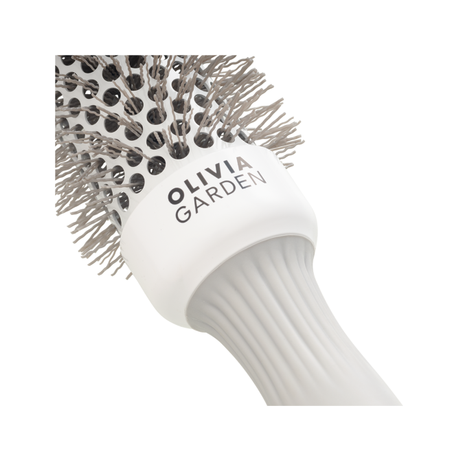 Браш Olivia Garden EXPERT BLOWOUT SPEED Wavy Bristles White & Grey 35 (ID2025) 